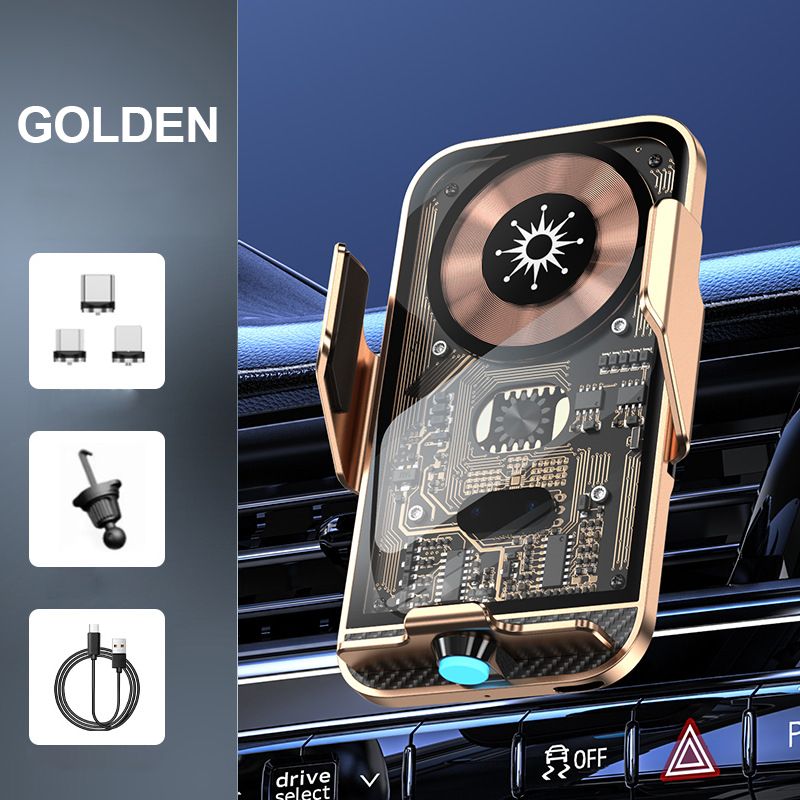š„Mechanical Car Phone Holder Support Wireless Chargingš„