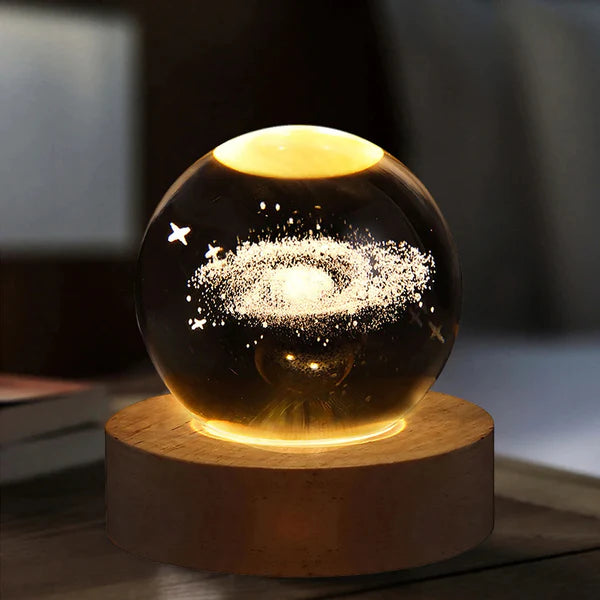 3D Space Sphere with Light Base