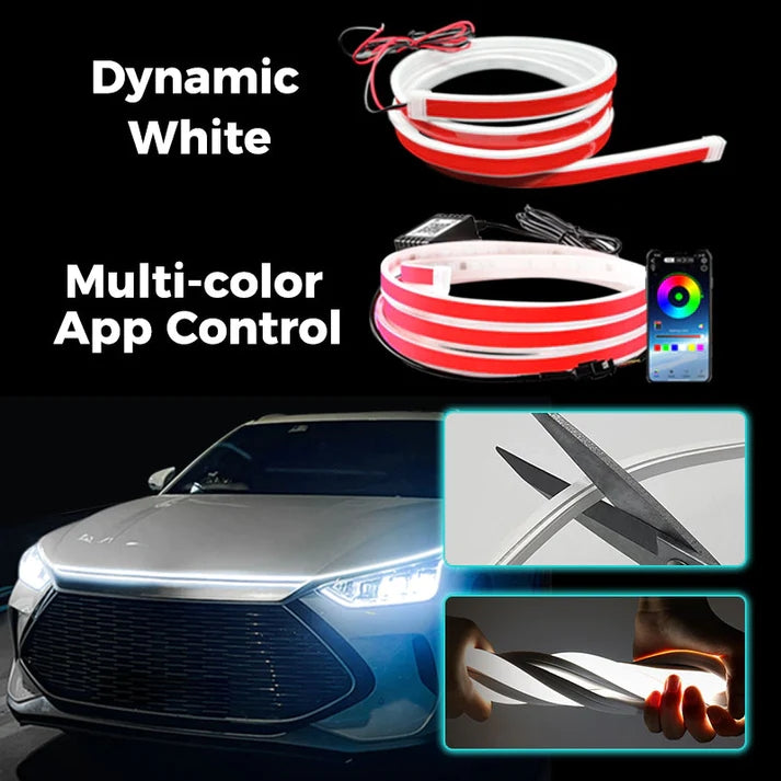 CAR HOOD STRIP NEON SCAN LIGHT