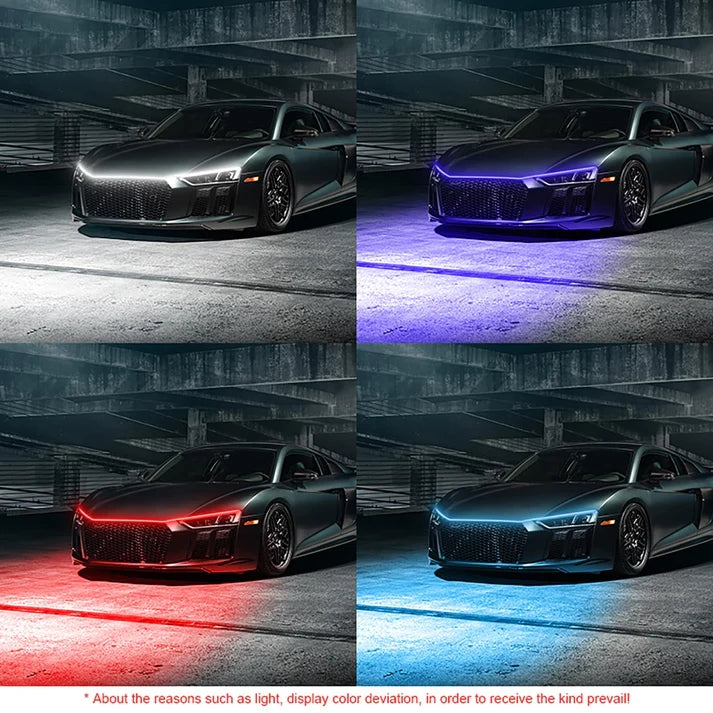 CAR HOOD STRIP NEON SCAN LIGHT