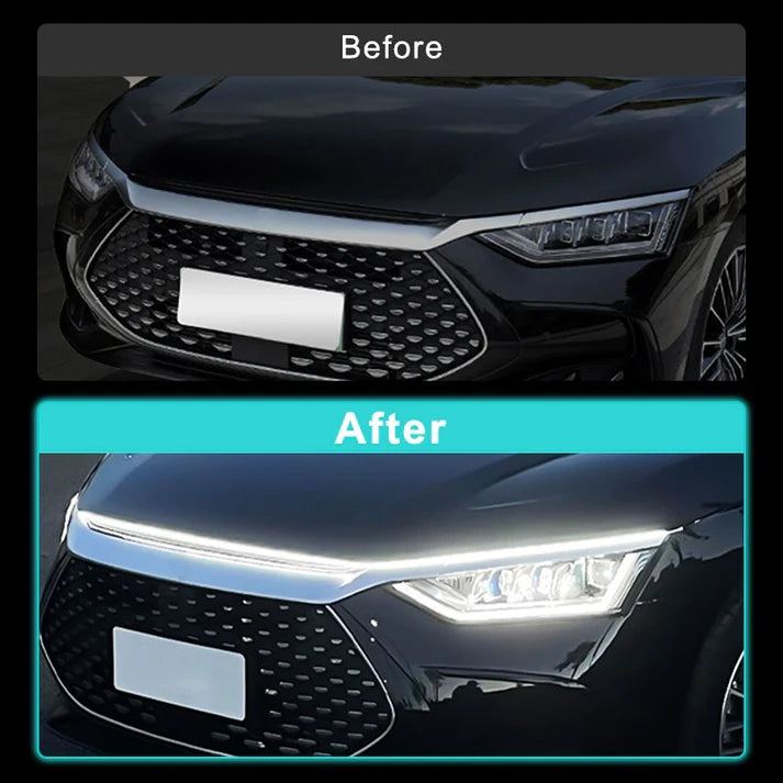CAR HOOD STRIP NEON SCAN LIGHT