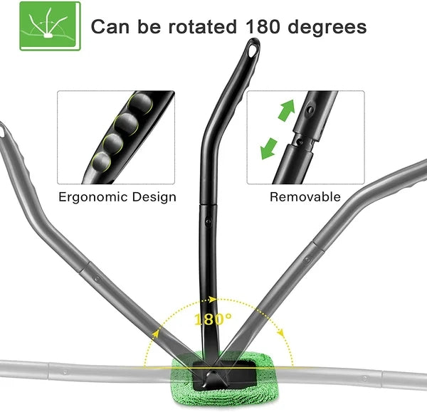 Effortlessly Clean Your Car Windows With This Premium Window Cleaning Brush Kit!