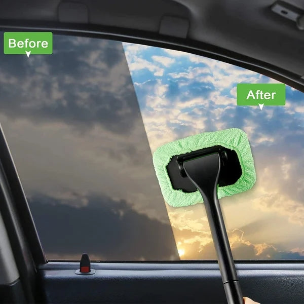 Effortlessly Clean Your Car Windows With This Premium Window Cleaning Brush Kit!