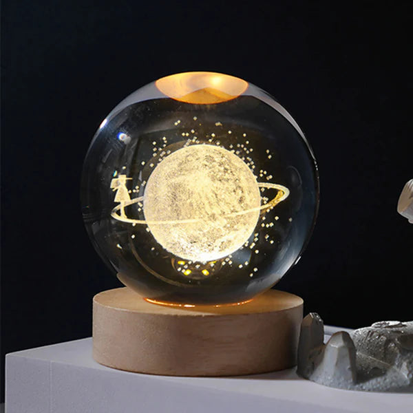 3D Space Sphere with Light Base