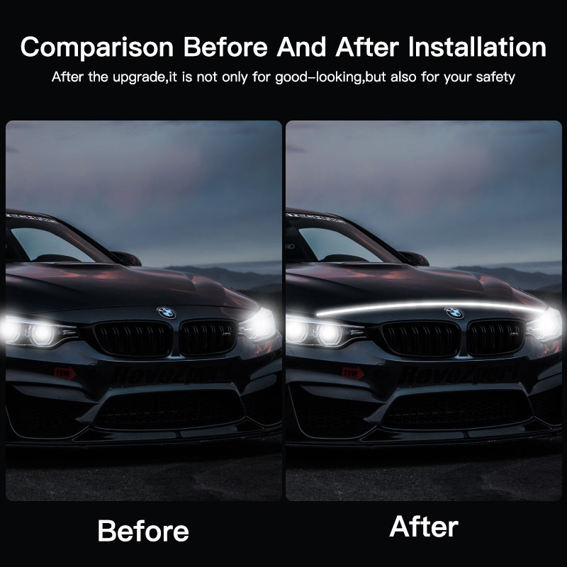CAR HOOD STRIP NEON SCAN LIGHT