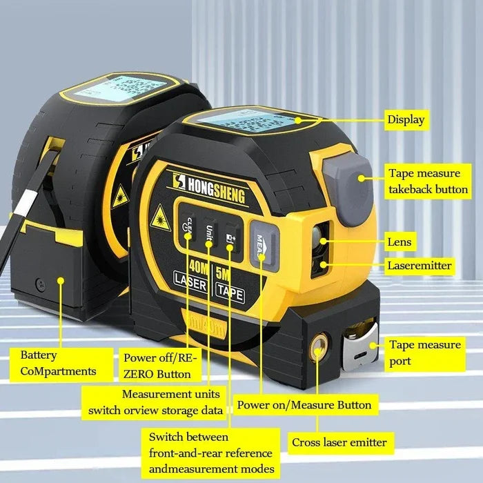 šMeasurin Sight 3-In-1 Infrared Laser Tape Measuring (Imperial & Metric)