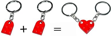 💖Valentine's Day Gifts - Brick Heart Keychain for Boyfriend Girlfriend💖