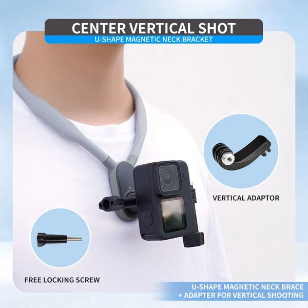 š„Buy 3.15% discountš„U-shaped neck mounted action camera