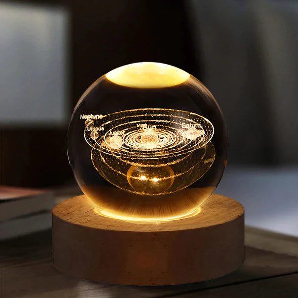 3D Space Sphere with Light Base