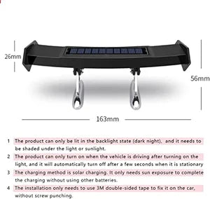 🔥Last Day Special Sale 49%-Solar Tail Light Universal LED Car Rear Spoiler