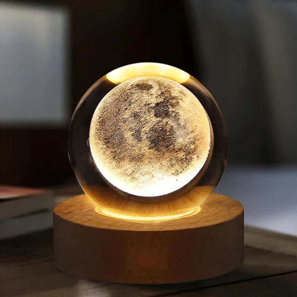 3D Space Sphere with Light Base