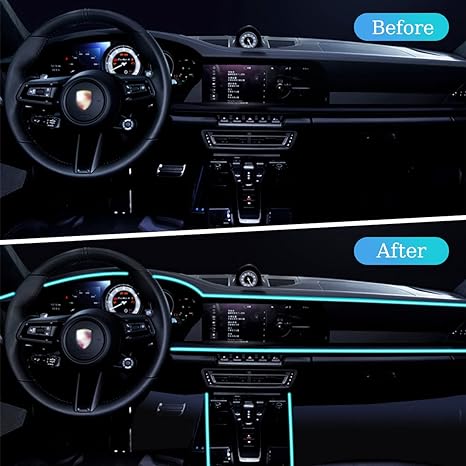 Car Lighting Kit Car Interior Decorative lighting accessories Wiring Neon Strip