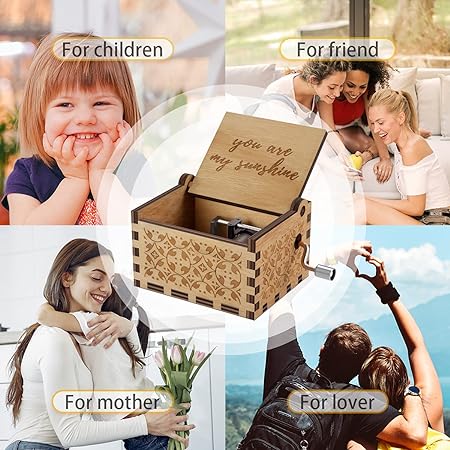Valentine's Day Gifts - You are My Sunshine Wood Music Boxes🎵