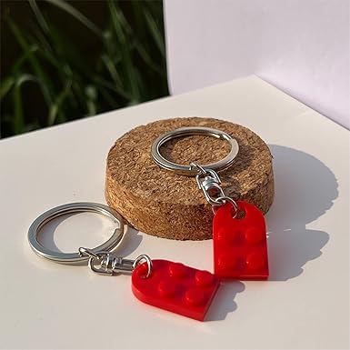 💖Valentine's Day Gifts - Brick Heart Keychain for Boyfriend Girlfriend💖