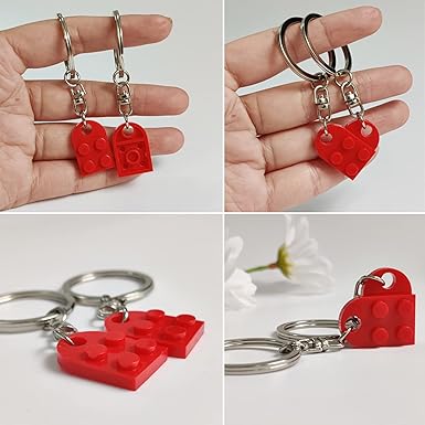 💖Valentine's Day Gifts - Brick Heart Keychain for Boyfriend Girlfriend💖