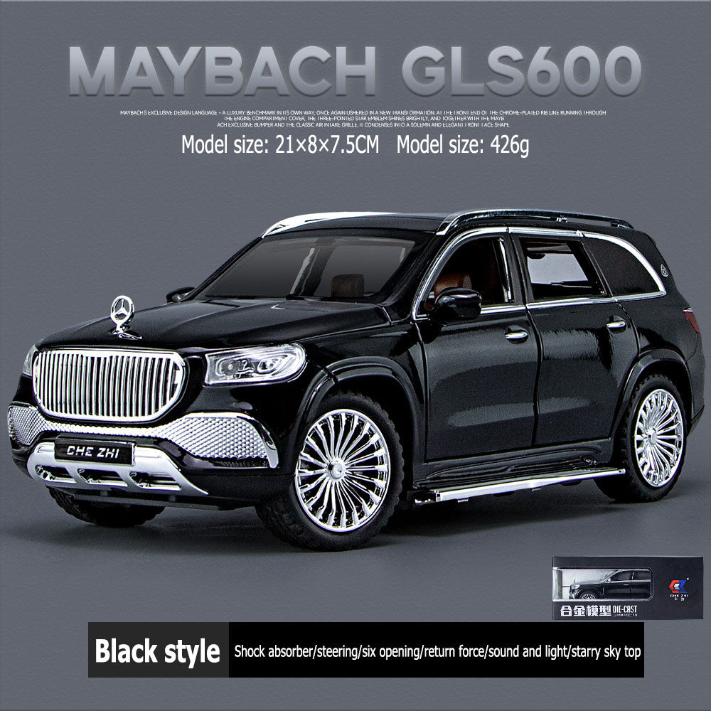 1:24 Chezhiben GLS600 large alloy car model door opening with sound and light return force