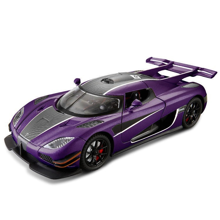 ENN 1:24 Koenigsegg ONE large alloy car model supercar door opening with sound and light back