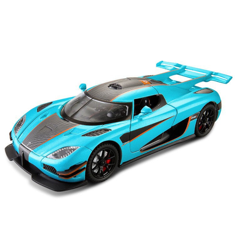 ENN 1:24 Koenigsegg ONE large alloy car model supercar door opening with sound and light back