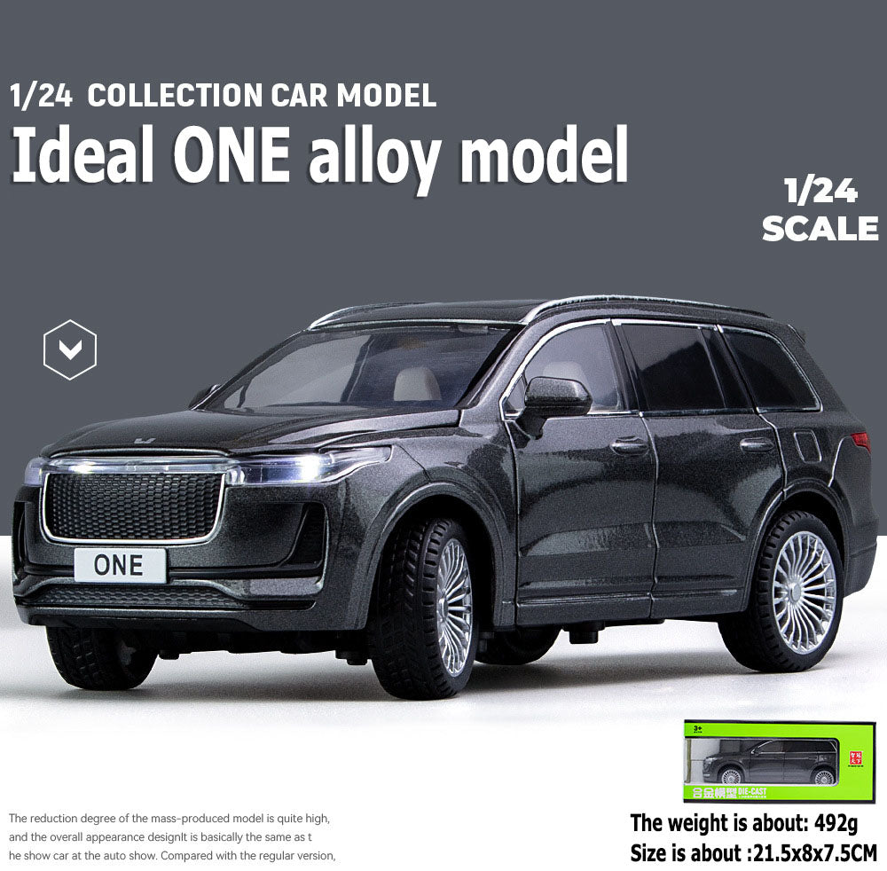 1:24 Ideal ONE alloy and other comparison vehicle models, manually open the door front wheels