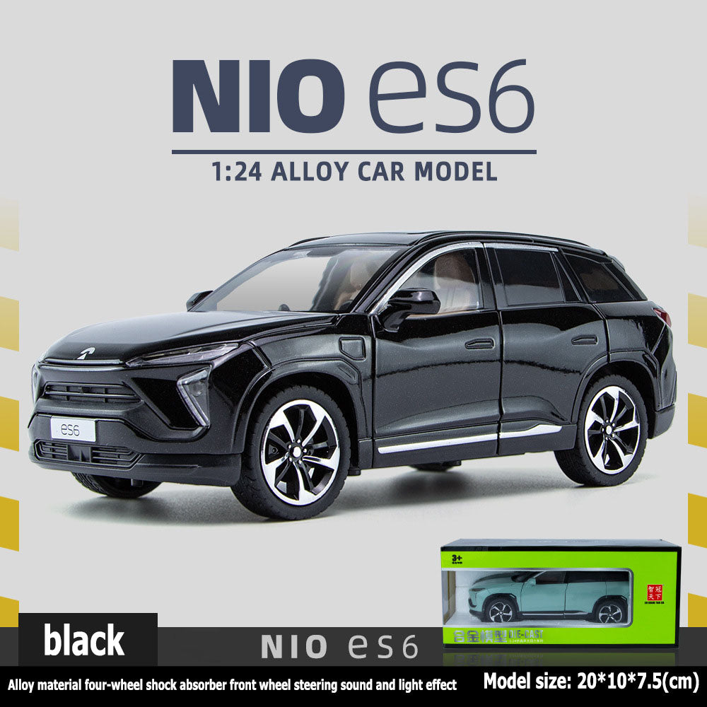 1:24 WEI ES6 four -wheel impact avoidance, front rotation, sound and light xiaof