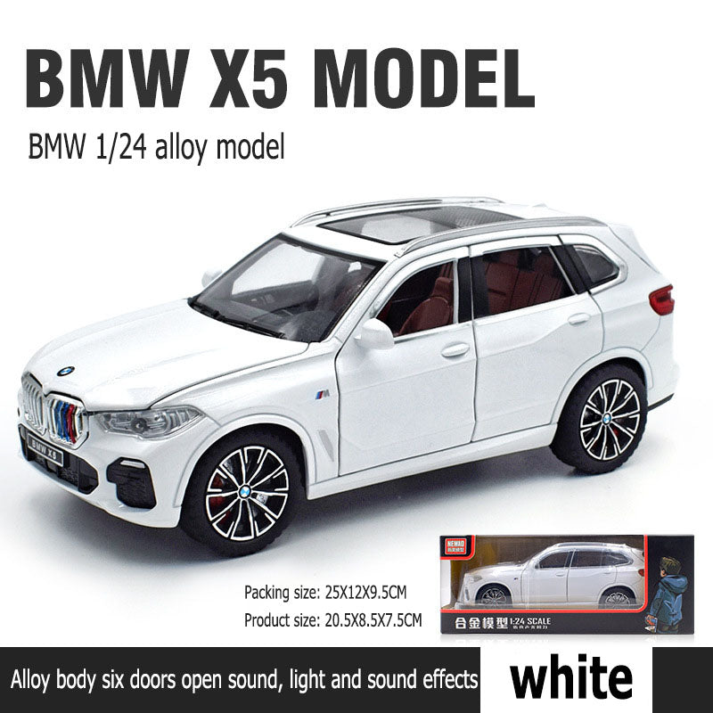 1:24 BMW X5 six places to open Return function Simulated car sounds alloy body