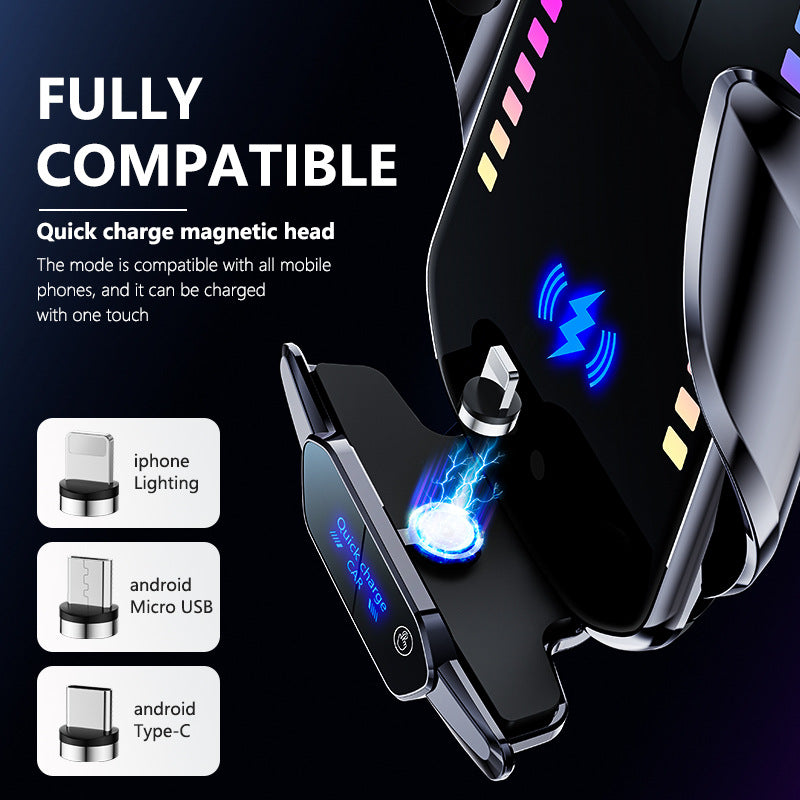 Car Wireless Charger Magnetic Fast Charging Station