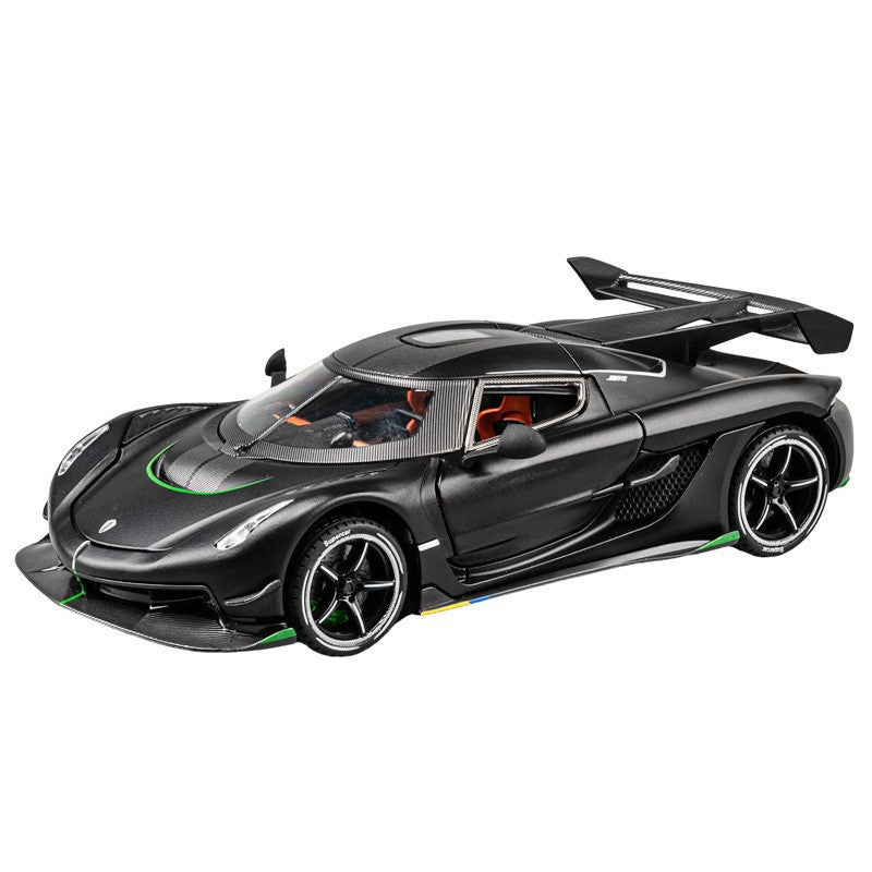 Chezhi 1:24 Koenigsegg large alloy car model supercar door opening with sound and light back