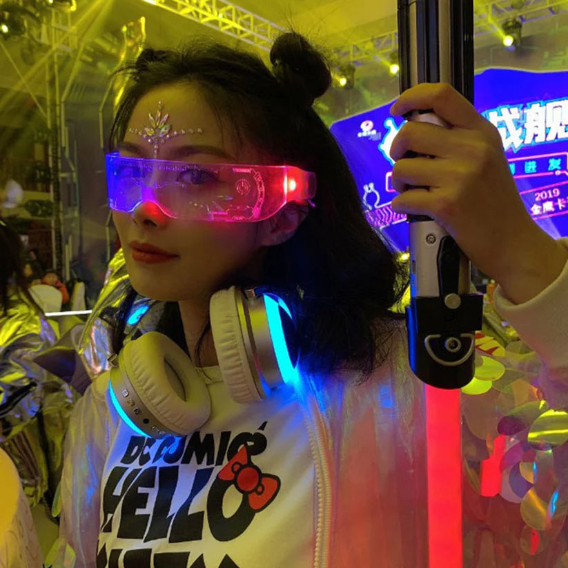 LED light technology glasses goggles