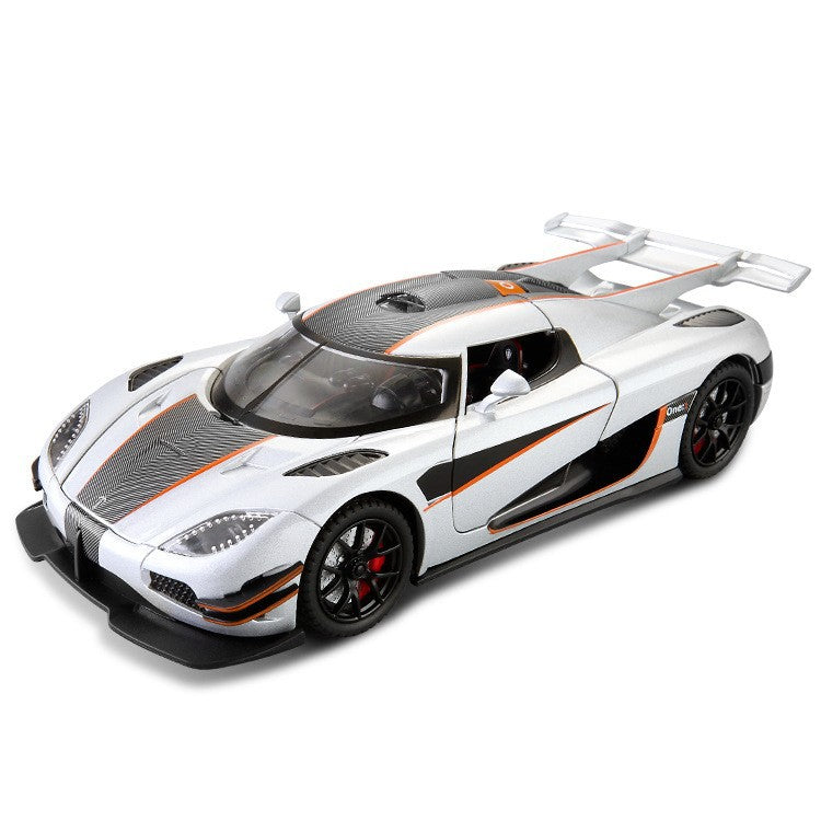 ENN 1:24 Koenigsegg ONE large alloy car model supercar door opening with sound and light back