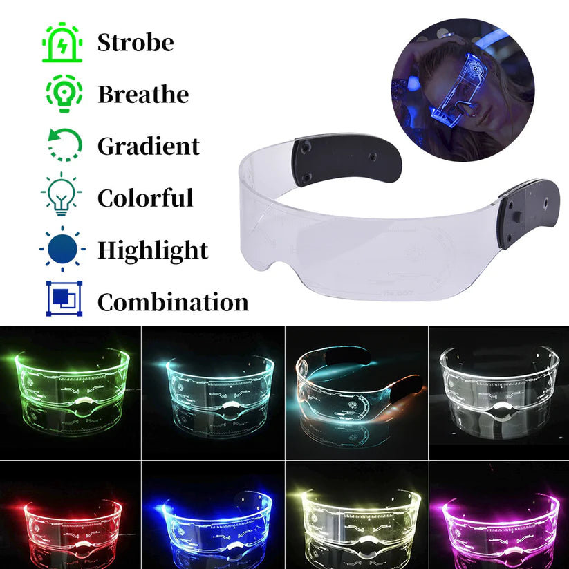 LED light technology glasses goggles