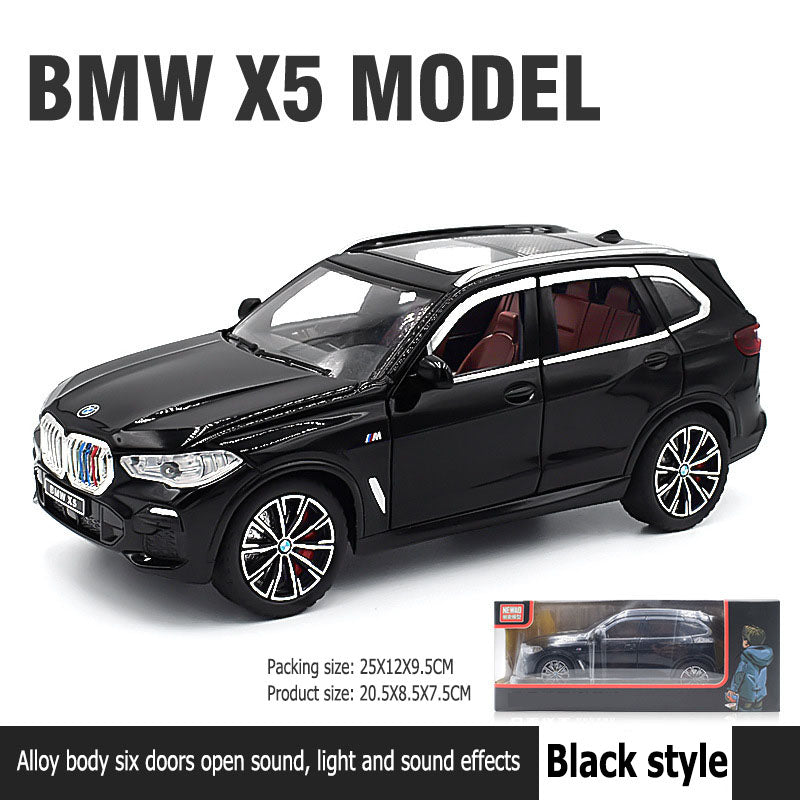 1:24 BMW X5 six places to open Return function Simulated car sounds alloy body