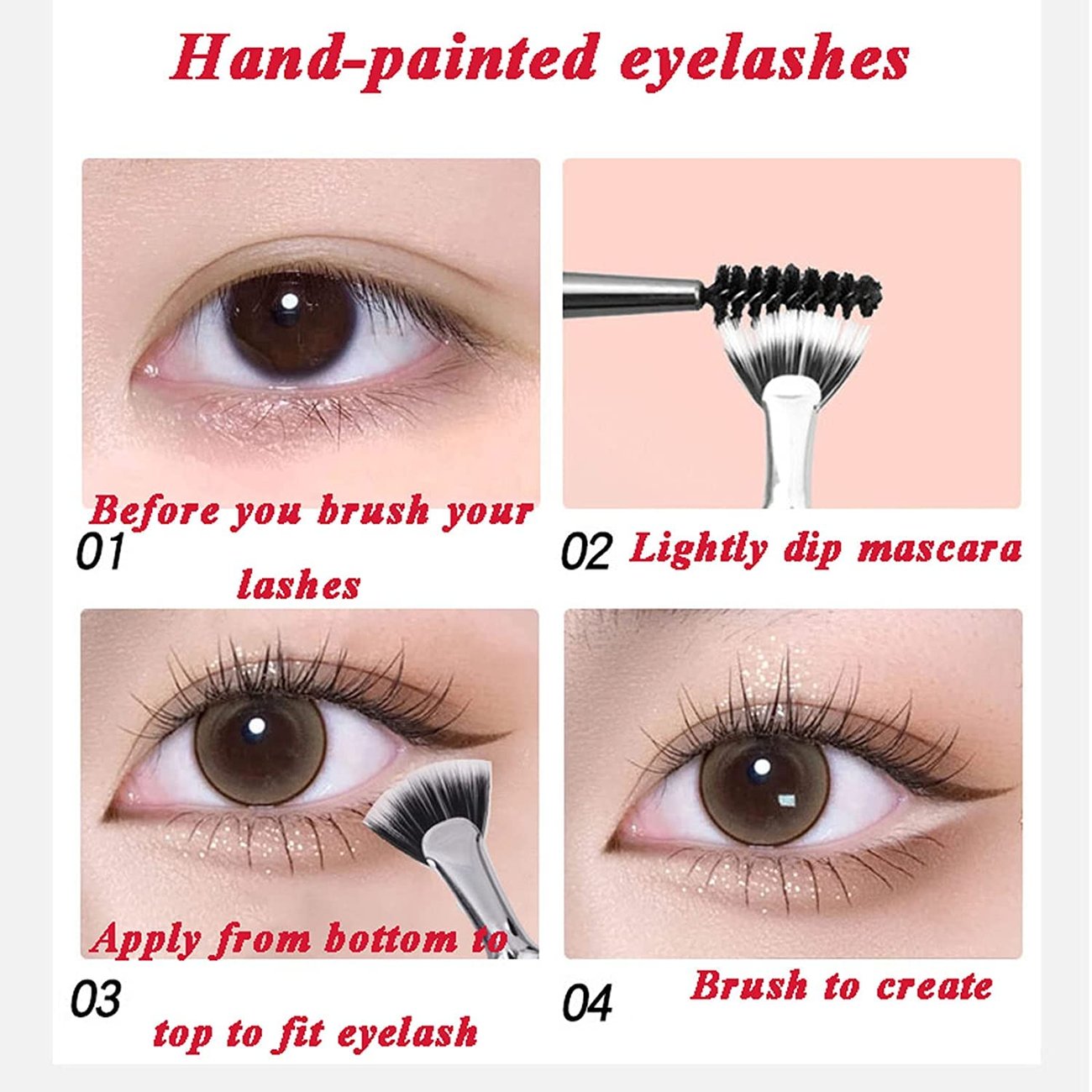 Hot Sale 49% OFF-Folding Angle Scalloped Lash Brush