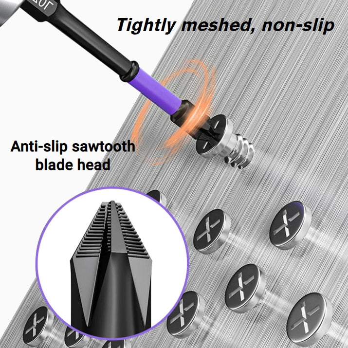 Upgraded High Hardness And Strong Magnetic Bit(6pcs set - free base)