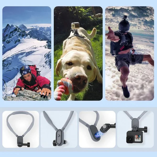 š„Buy 3.15% discountš„U-shaped neck mounted action camera