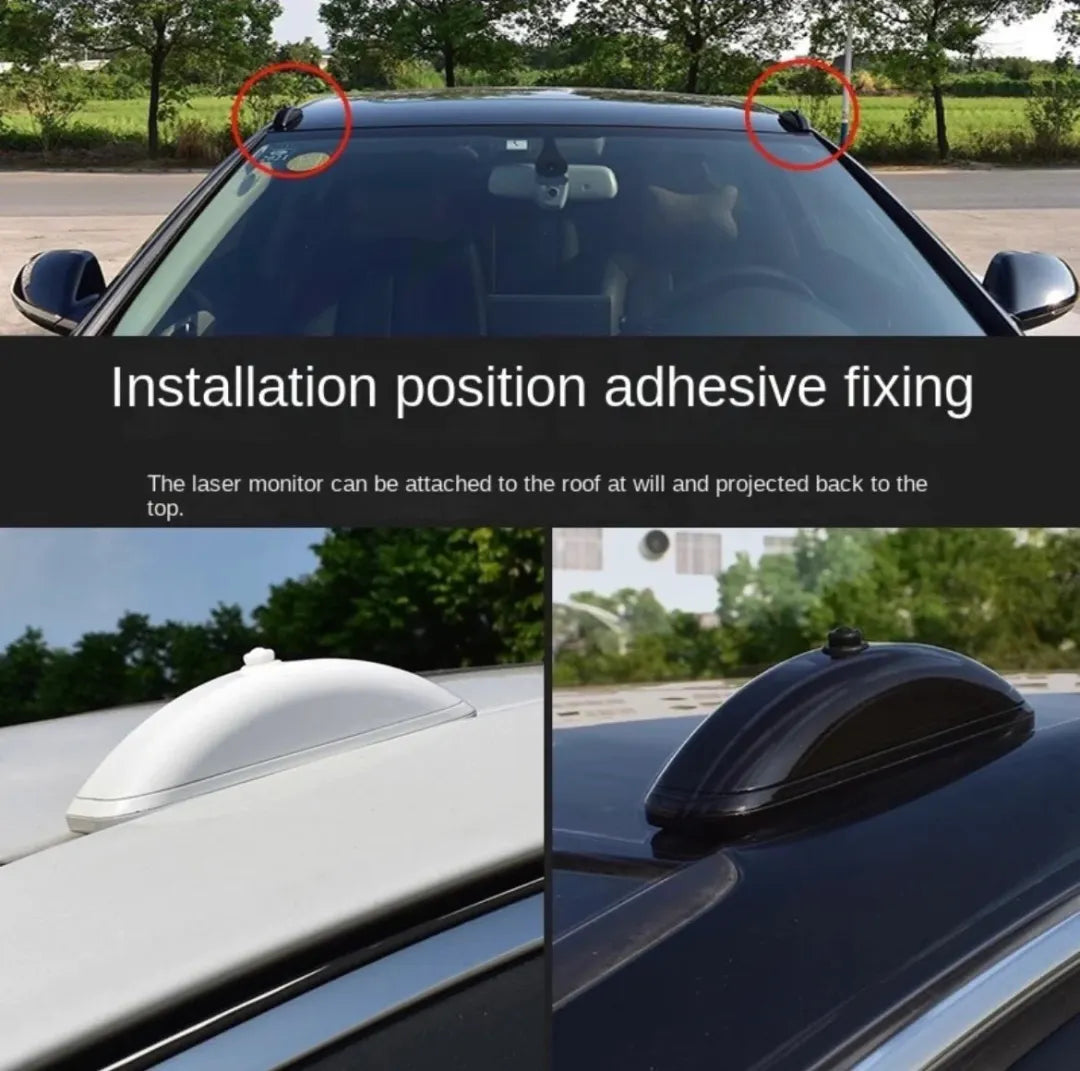 CAR EXTERIOR ROOF LASER WARNING LIGHTS