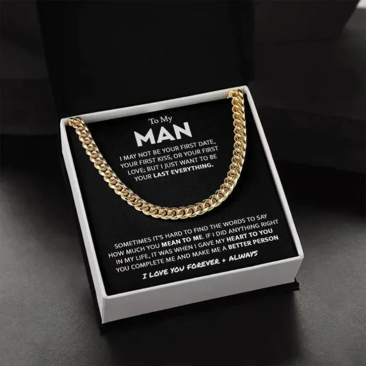 To My Man Necklace