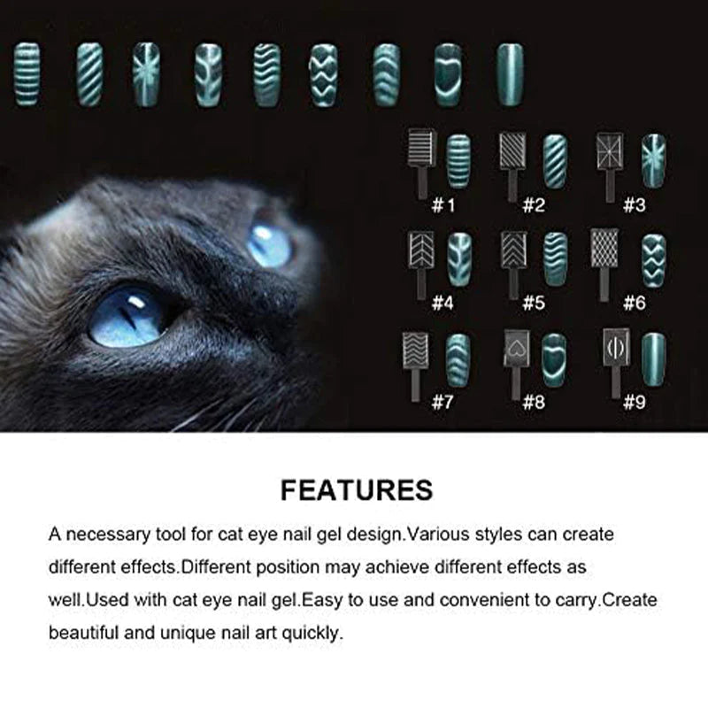 Nail Magnet Tool Set for Cat Eye Nail Gel Design(50% OFF)