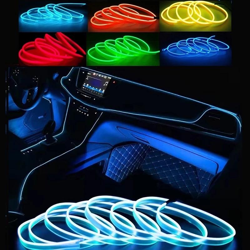 Car Lighting Kit Car Interior Decorative lighting accessories Wiring Neon Strip