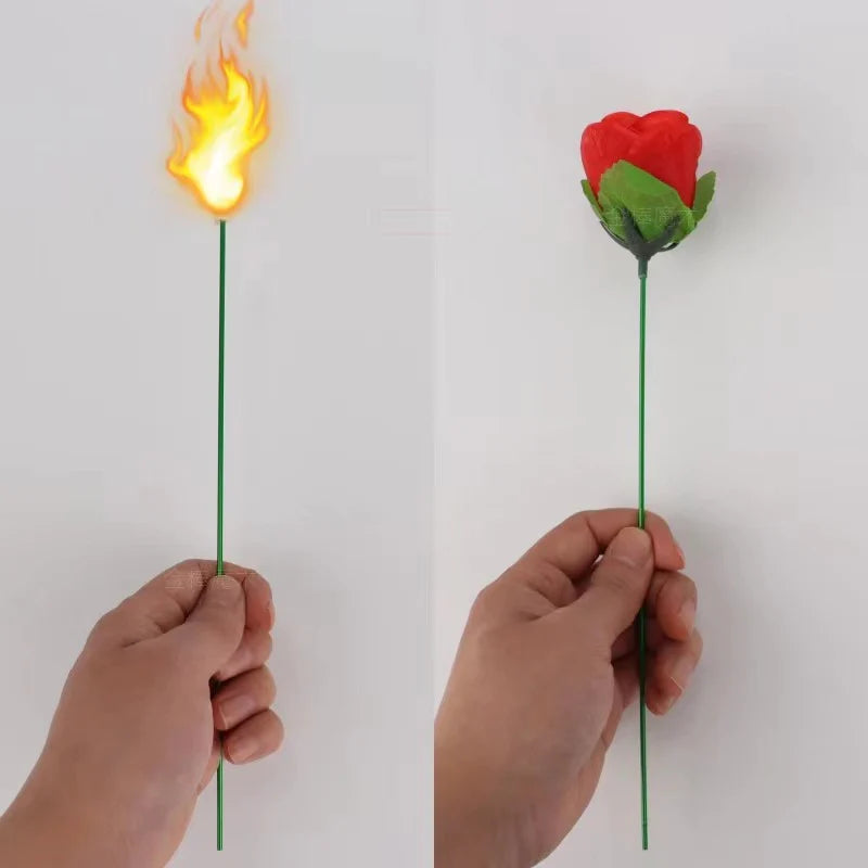🌹FIRE HANDLE CHANGING ROSE FLOWER