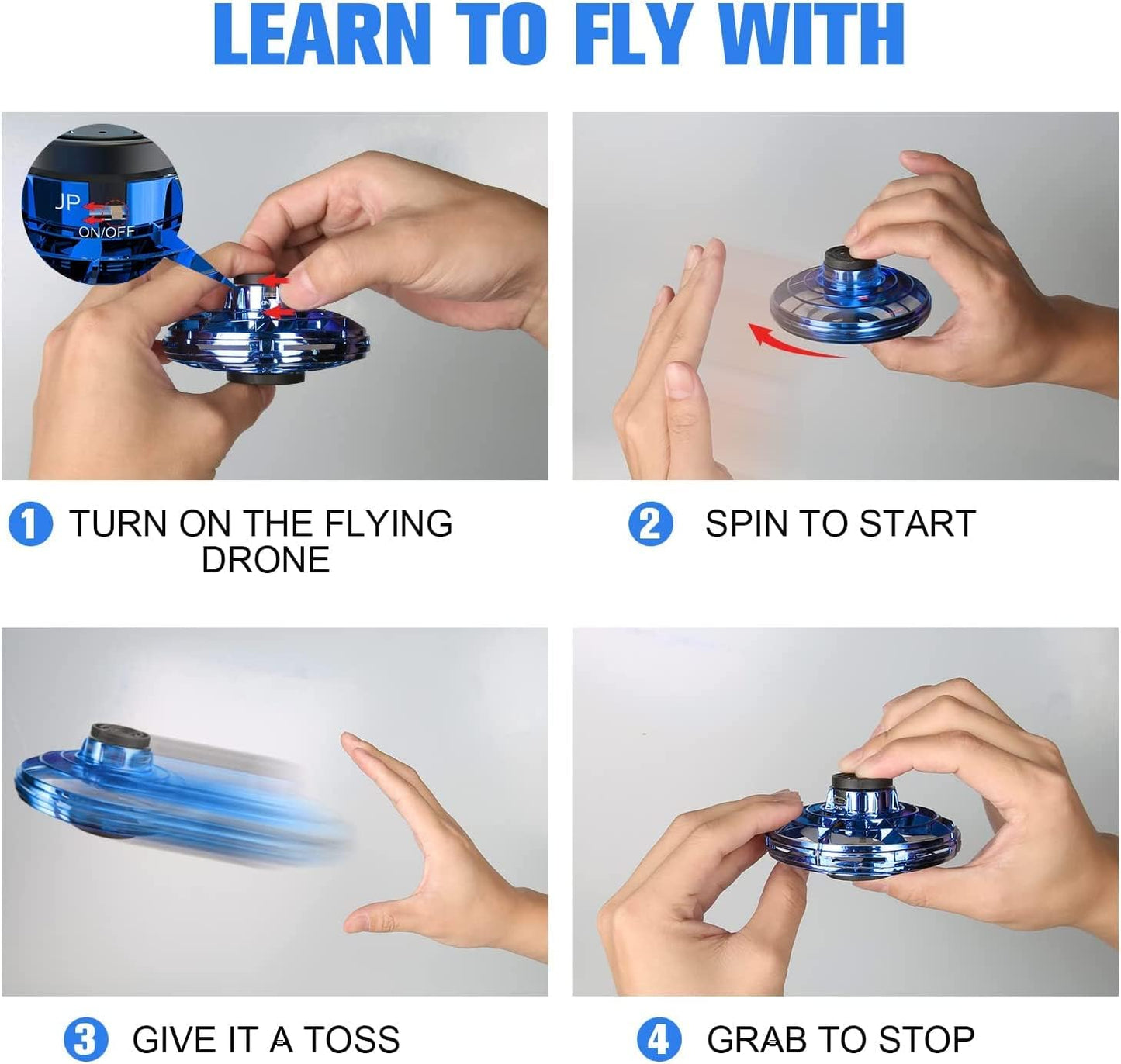 Mini Fingertip Gyro Interactive Decompression Toy Drone