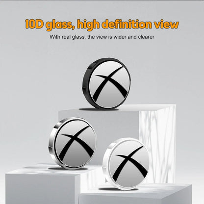 Vehicle Blind Spot Mirror 360° Rotate Sway Adjustable HD Glass Convex Mirror