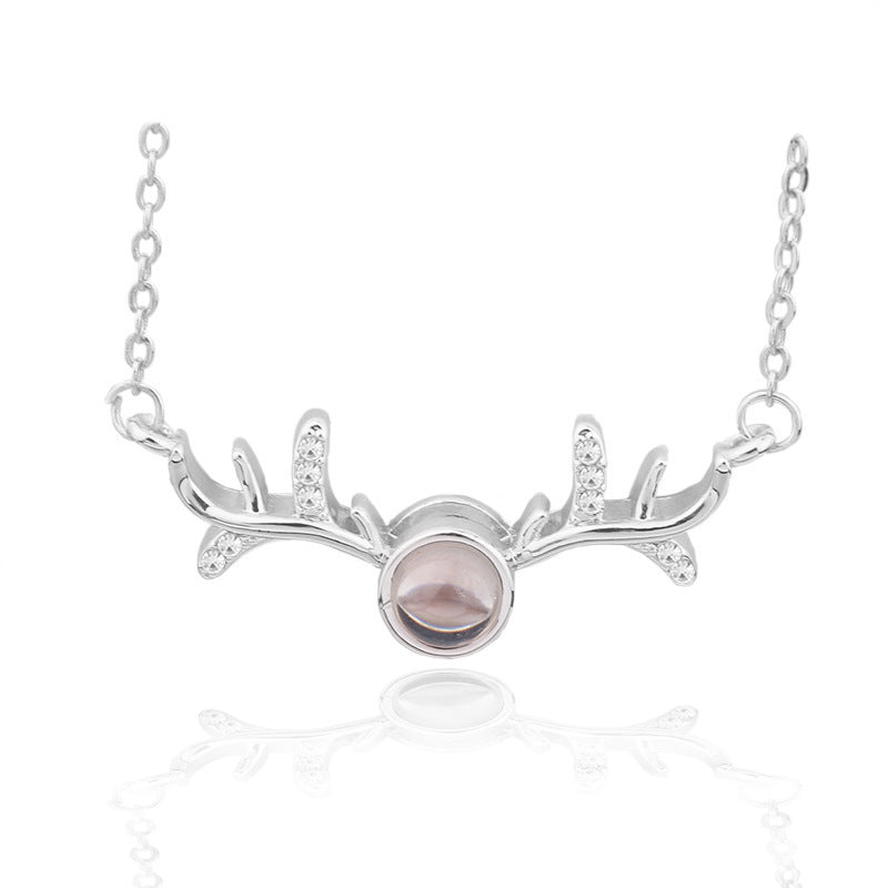 100 Languages I Love You Projection Necklace Valentine's Day