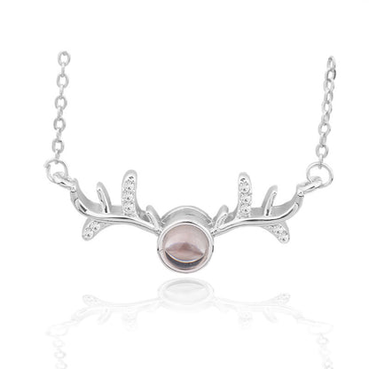 100 Languages I Love You Projection Necklace Valentine's Day