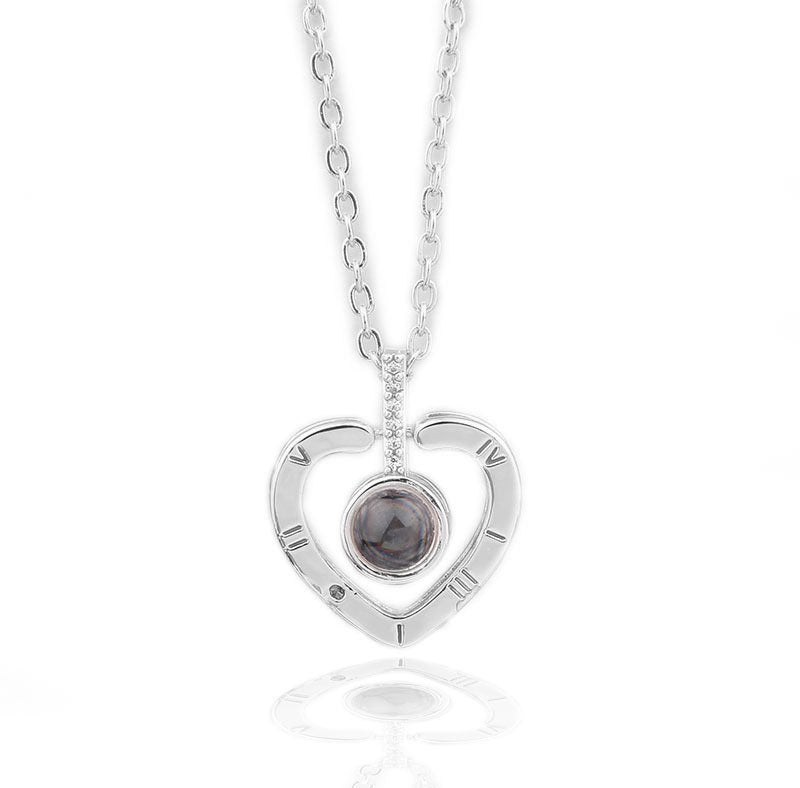 100 Languages I Love You Projection Necklace Valentine's Day