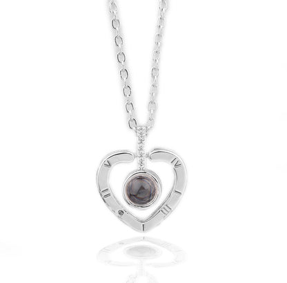 100 Languages I Love You Projection Necklace Valentine's Day