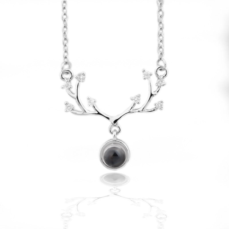 100 Languages I Love You Projection Necklace Valentine's Day