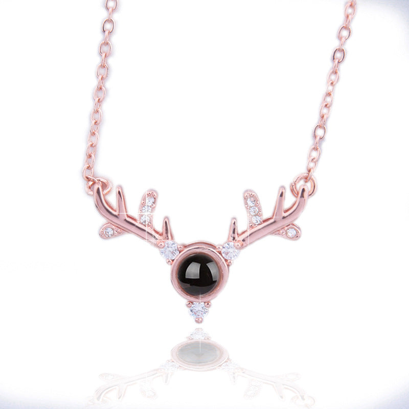 100 Languages I Love You Projection Necklace Valentine's Day