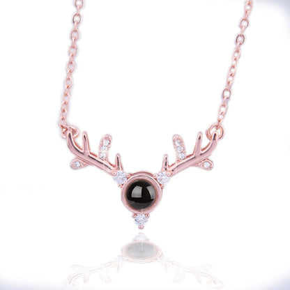 100 Languages I Love You Projection Necklace Valentine's Day
