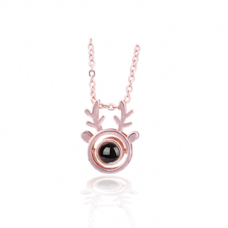 100 Languages I Love You Projection Necklace Valentine's Day