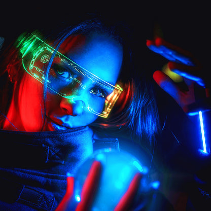 LED light technology glasses goggles
